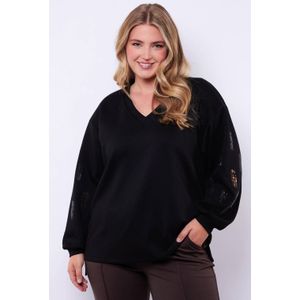 Exxcellent - Sweater - Zwart - Met Pailletten