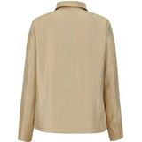 Exxcellent - Jasje - Beige - Dames - Klassieke Kraag - Lange Mouwen