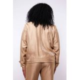 Exxcellent - Jasje - Beige - Dames - Klassieke Kraag - Lange Mouwen