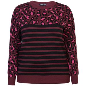 Exxcellent - Luisa - Gebreide Trui - Rood