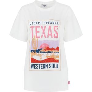 FLURESK - Kendrick - T-shirt - Wit - Katoen