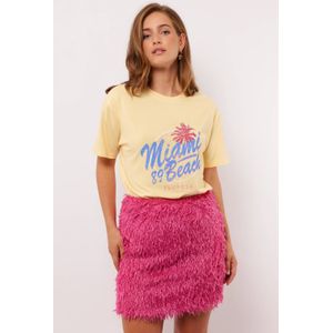 Fluresk - T-shirt - Sunbeam Yellow - 100% Katoen - Miami 89 Beach