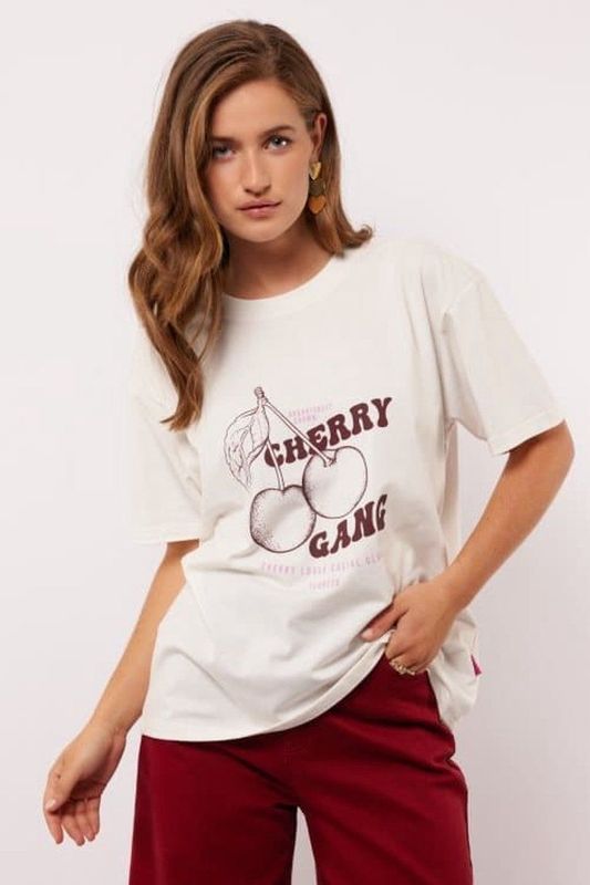 Cherry - Tee - Wit