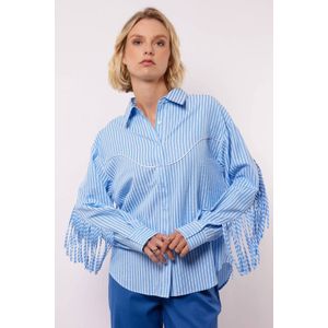 FLURESK - Marelia - Blouse - Blauw - Gestreept