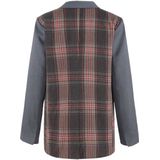 Florien - Grijze Blazer - Ruitprint - FLURESK