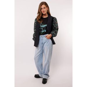 FLURESK - Celin - Jeans - Lichtblauw - Hoge Taille - Rechte Pijpen