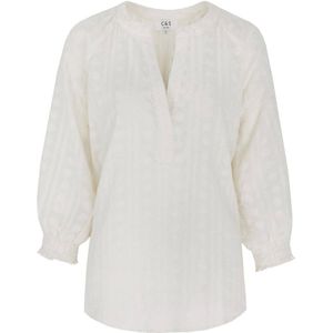 C&S The Label blousetop ecru broderie