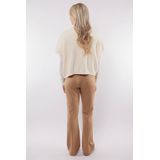 C&S The Label - Petra - Casual Broek - Camel - Straight High Waist