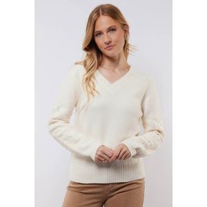C&S The Label - Katja - Gebreide Trui - Ecru