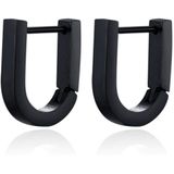 Heren Oorbellen LGT JWLS Geometric shape 1 - Zwart