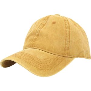 LGT - JWLS - Baseball Cap - Geel - Katoen - Faded Look