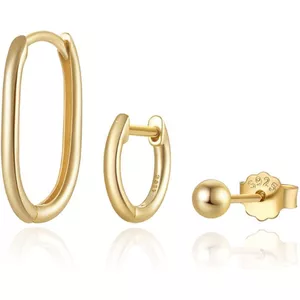 LOLIAS gouden oorbellen voor dames, 14K verguld met kraakbeen, meerdere piercings