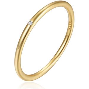PROSTEEL Eenvoudige ring van roestvrij staal/verguld, voor dames en heren, ring 2 mm/4 mm/6 mm/8 mm, maat 47/49/52/54/57/59/62/64/67, 54 (17,2 mm), Roestvrij staal, Geen edelsteen