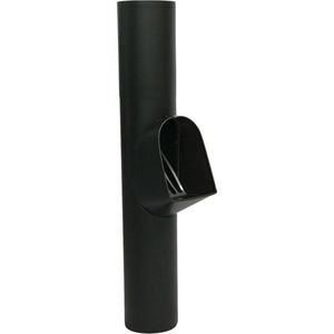Vestis Zwarte Bladvanger met RVS Rooster | K2 Mat Grafiet Zwart | ø80 mm