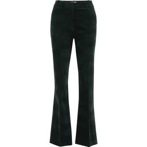 Pantalon - Velvet - Regular Fit - Wijd Uitlopende Pijpen - Elegante Look