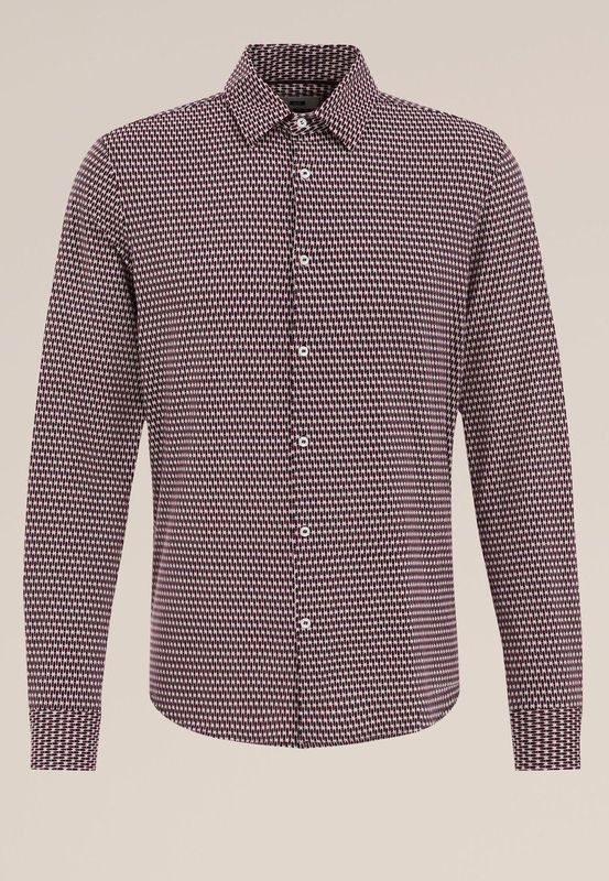 WE Fashion - Tall Fit Jersey Overhemd - Met Dessin