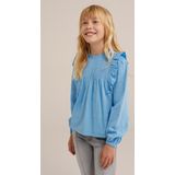 WE Fashion Meisjes blouse met ruches