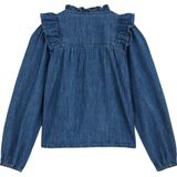 WE Fashion Meisjes denim blouse