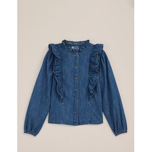 WE Fashion Meisjes denim blouse