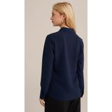 Blouse - Gerecycled Polyester - Regular Fit - Subtiele Structuur - Lange Mouwen