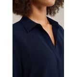 Blouse - Gerecycled Polyester - Regular Fit - Subtiele Structuur - Lange Mouwen