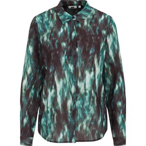 Blouse - Klassieke Blouse - Gerecycled Materiaal - Kleurverloop - Lange Mouw