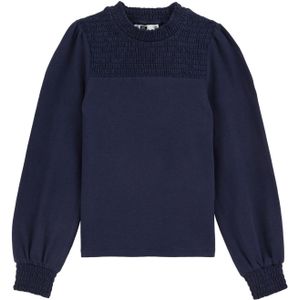 WE Fashion - T-shirt - Donkerblauw - Regular Fit - Katoen