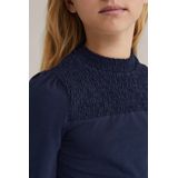 WE Fashion - Longsleeve - Stretchkatoen - Smockwerk Details