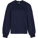 WE Fashion - Longsleeve - Stretchkatoen - Smockwerk Details