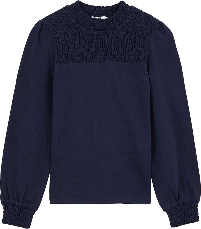 WE Fashion - Longsleeve - Stretchkatoen - Smockwerk Details