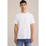 WE Fashion - T-shirt - Wit - 100% Lange Pima Katoenvezels