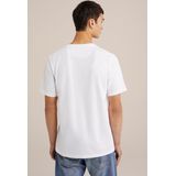 WE Fashion - T-shirt - Wit - 100% Lange Pima Katoenvezels