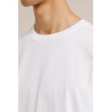 WE Fashion - T-shirt - Wit - 100% Lange Pima Katoenvezels