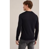 Fundamentals - Slim Fit Trui - Zwart - Merinowol