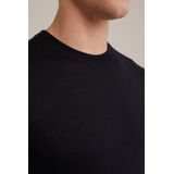 Fundamentals - Slim Fit Trui - Zwart - Merinowol