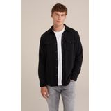 Fundamentals - Heren Regular Fit Overshirt - Zwart - Katoenmix