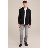 Fundamentals - Heren Regular Fit Overshirt - Zwart - Katoenmix