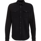 Fundamentals - Heren Regular Fit Overshirt - Zwart - Katoenmix