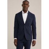 WE Fashion - Slim Fit Blazer - Donkerblauw - Wolmix