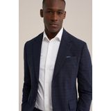 WE Fashion - Slim Fit Blazer - Donkerblauw - Wolmix