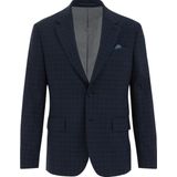 WE Fashion - Slim Fit Blazer - Donkerblauw - Wolmix