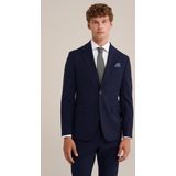 WE Fashion - Colbert - Donkerblauw - Slim Fit - Wol en Polyester