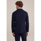 WE Fashion - Colbert - Donkerblauw - Slim Fit - Wol en Polyester