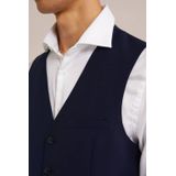 WE Fashion - Premium Slim Fit Gilet - Donkerblauw - Wolmix