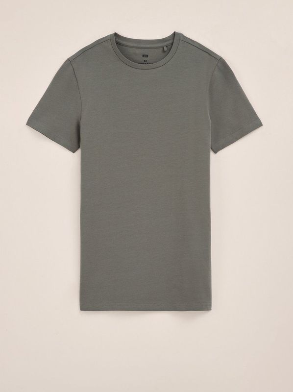 WE Fashion Jongens basic T-shirt met ronde hals