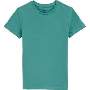 WE Fashion Jongens basic T-shirt met ronde hals