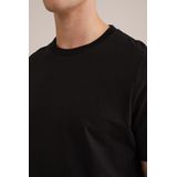WE Fashion - Heren T-shirt - Zwart - 100% Katoen - Regular fit