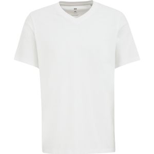 WE Fashion - Heren T-shirt van 100% katoen - Regular fit - Wit - Katoen - Maat: S