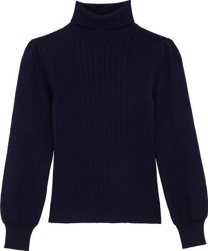 WE Fashion Meisjes coltrui met van ribstof