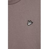T-shirt - Effen - Katoen - Korte Mouwen - Slim Fit - Geborduurd Logo